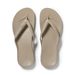 ARCHIES ARCH SUPPORT THONGS - TAUPE