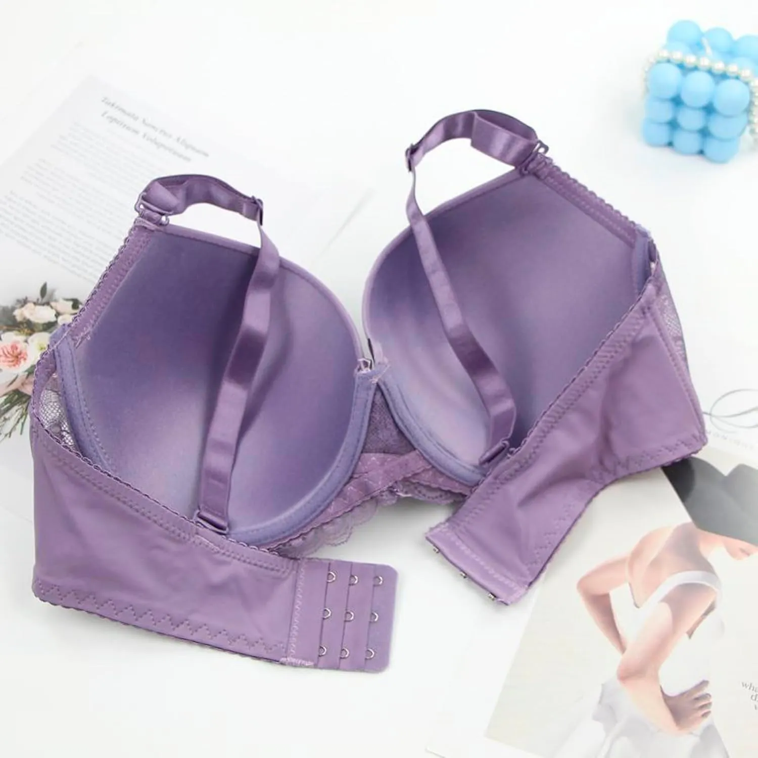 Bras for Women,Seamless Bras Deep V Wireless Push up Comfort Bras No Underwire Supportive Bra Soft Sleep Bralettes