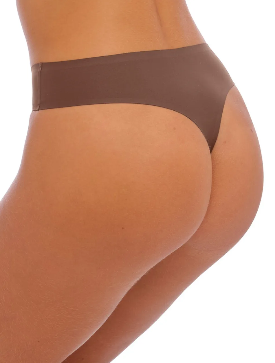 Fantasie Smoothease Invisible Stretch Full Thong , Coffee Roast