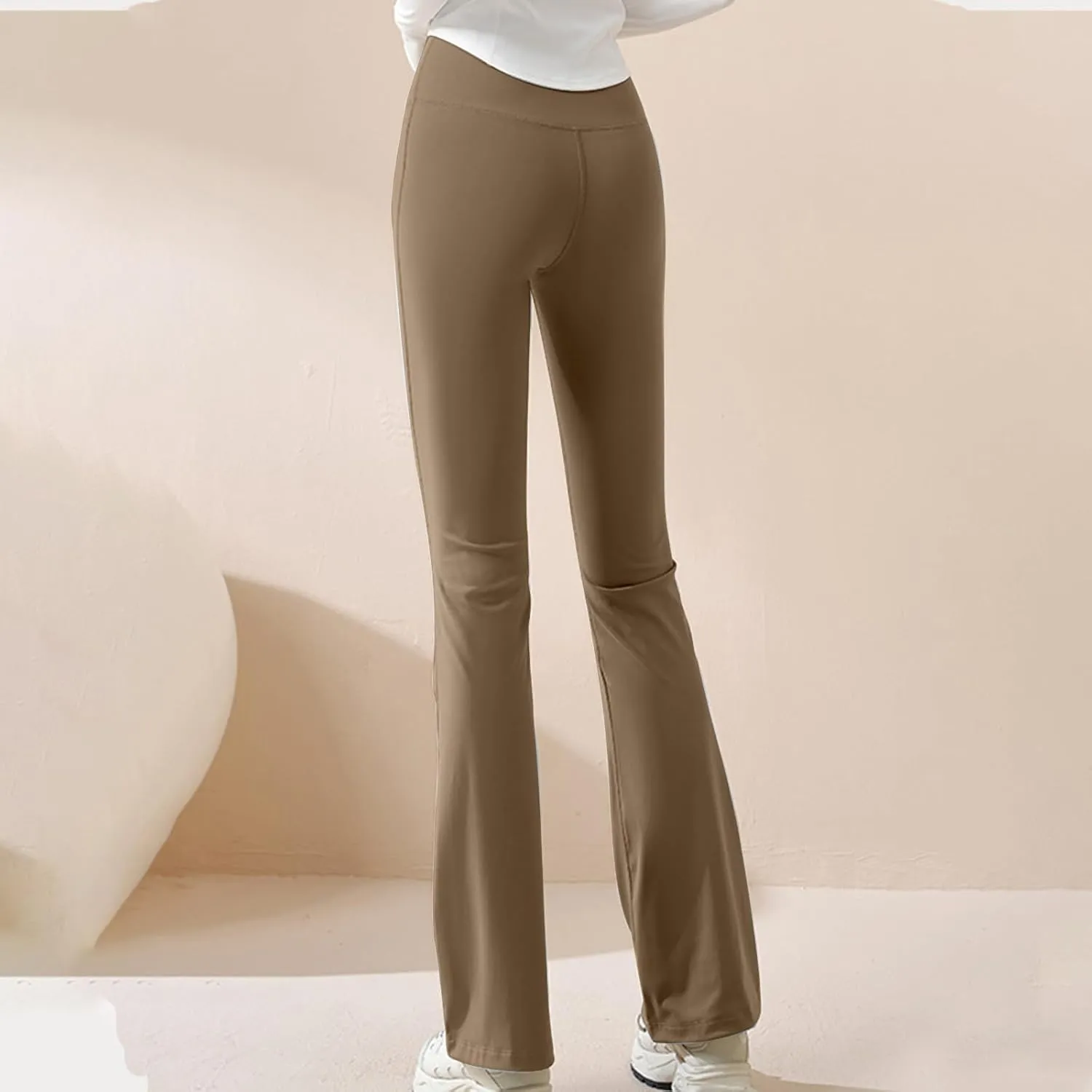 Flare Yoga Pants for Women High Waist Fold Over Flared Pants Bootcut Leggings Lounge Athletic Workout Wide Leg Pants