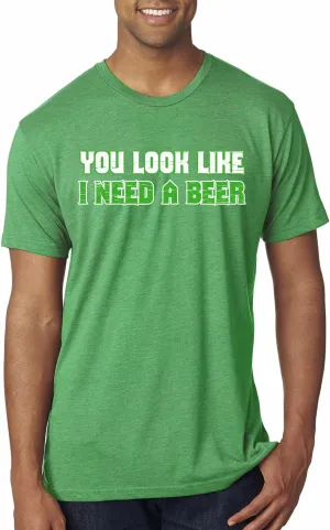 Go Luck Yourself | Shamrock Design St. Patrick's Day Mens Premium Tri Blend T-Shirt