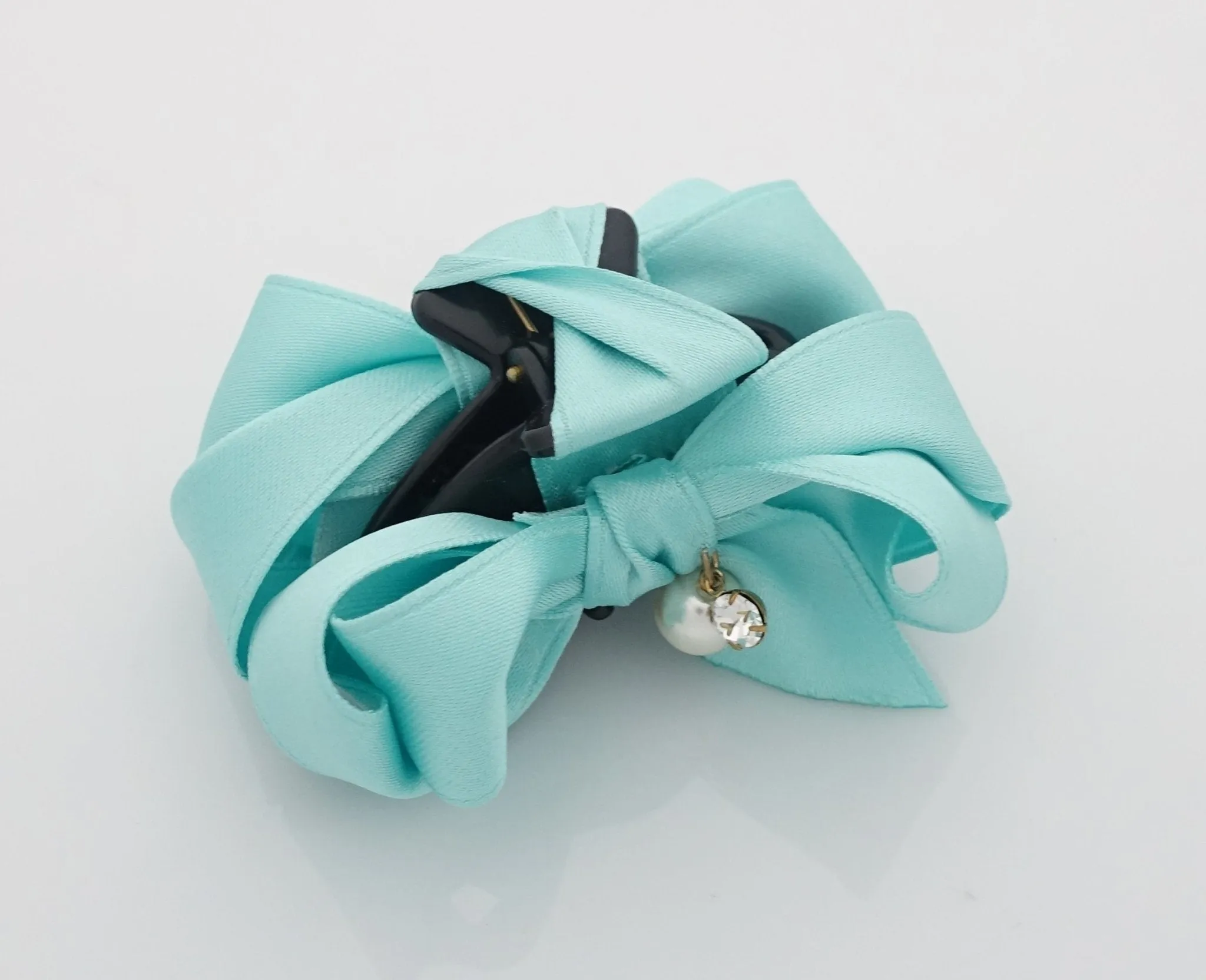 Handmade Satin Bow Mini Hair jaw Claw Clip Women Hair Accessories Small Hair Claw