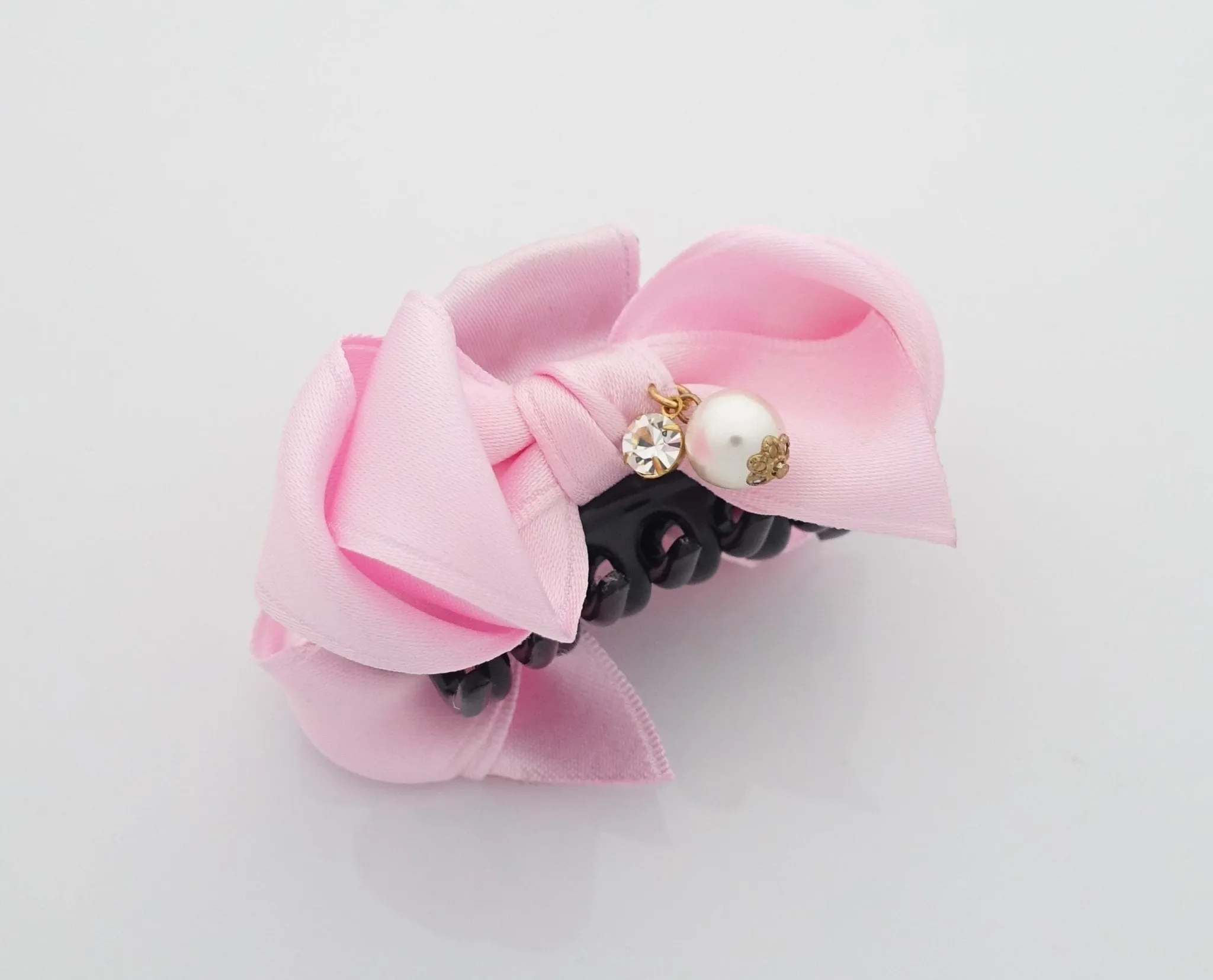 Handmade Satin Bow Mini Hair jaw Claw Clip Women Hair Accessories Small Hair Claw