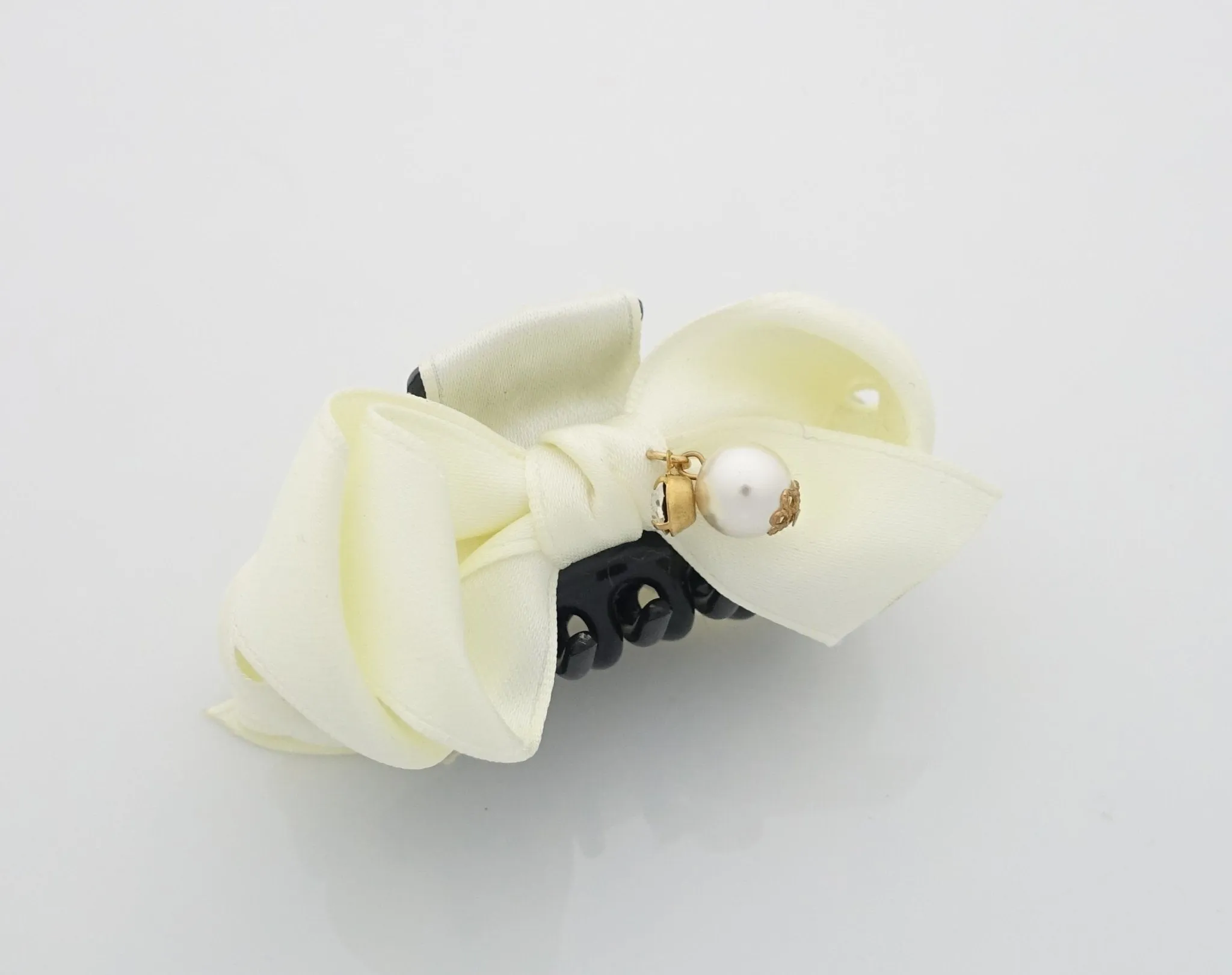 Handmade Satin Bow Mini Hair jaw Claw Clip Women Hair Accessories Small Hair Claw