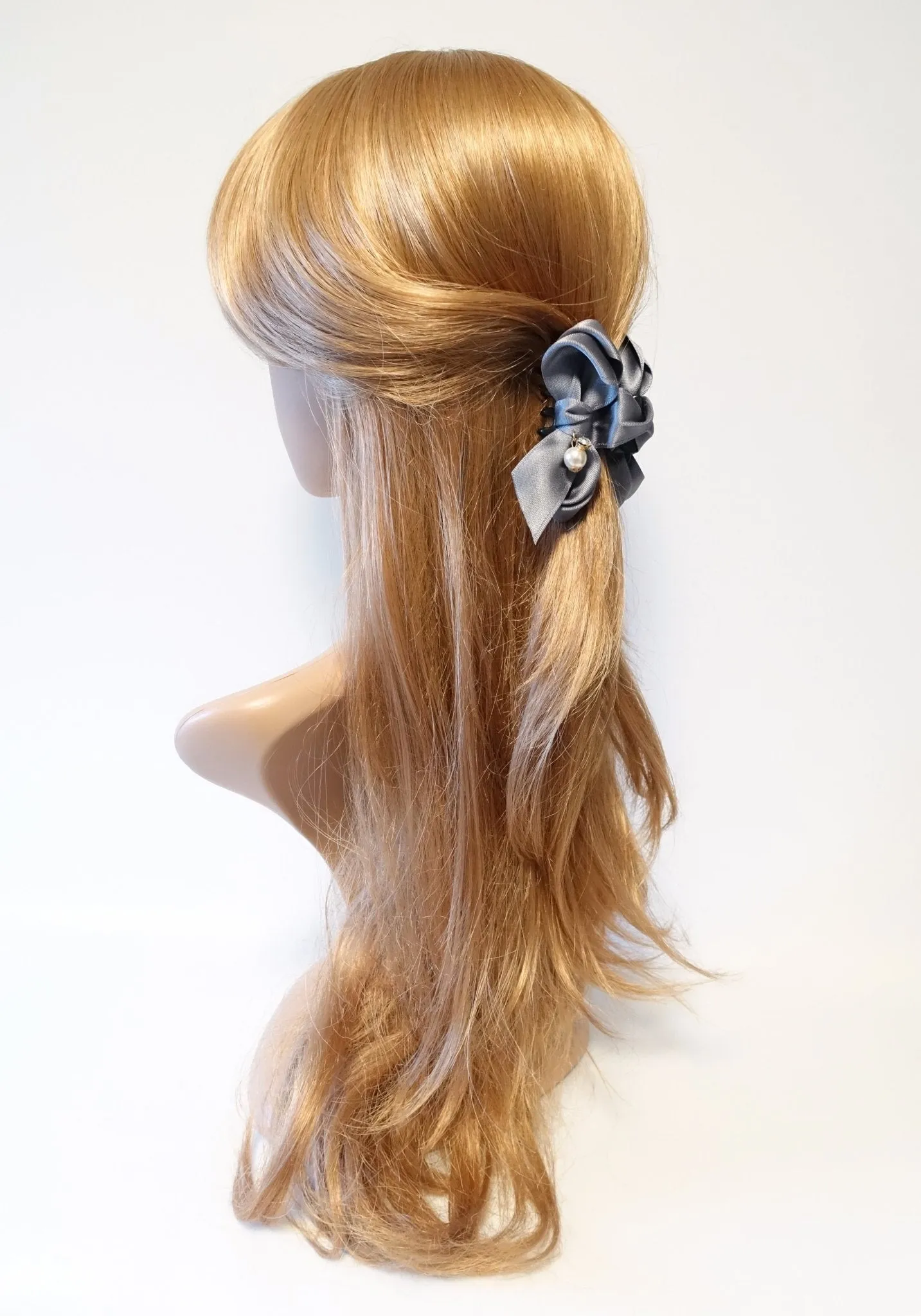 Handmade Satin Bow Mini Hair jaw Claw Clip Women Hair Accessories Small Hair Claw