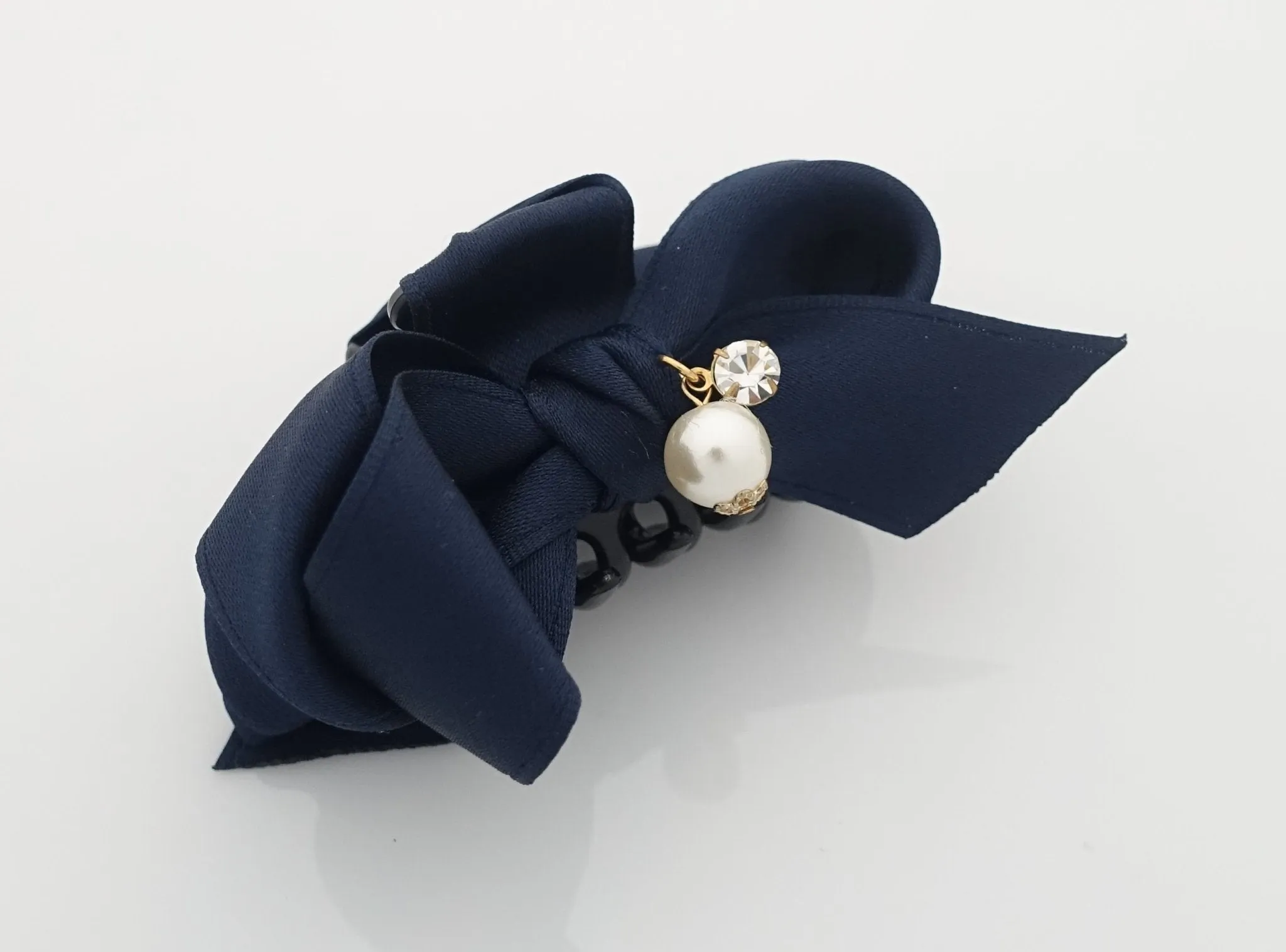 Handmade Satin Bow Mini Hair jaw Claw Clip Women Hair Accessories Small Hair Claw