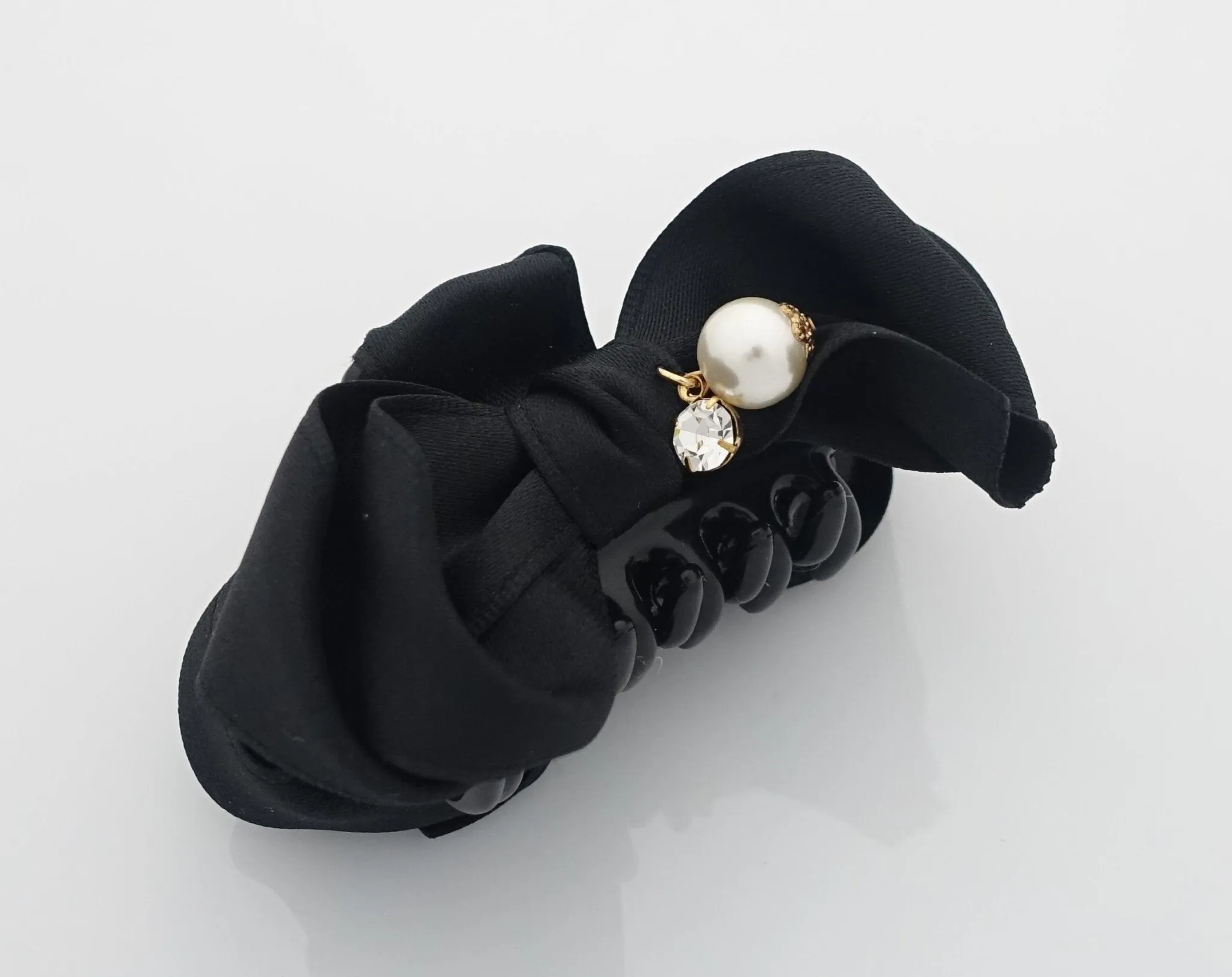 Handmade Satin Bow Mini Hair jaw Claw Clip Women Hair Accessories Small Hair Claw