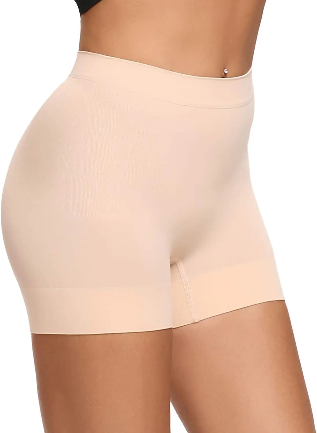 JOYSHAPER Women's Smooth Slip Shorts Under Dresses Comfortable Boyshorts Panties Nylon Spandex Underwear Stretch Shorts