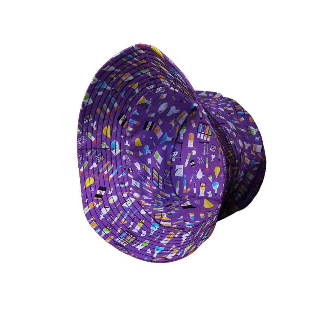 Lab Beakers Purple Science Bucket Hat