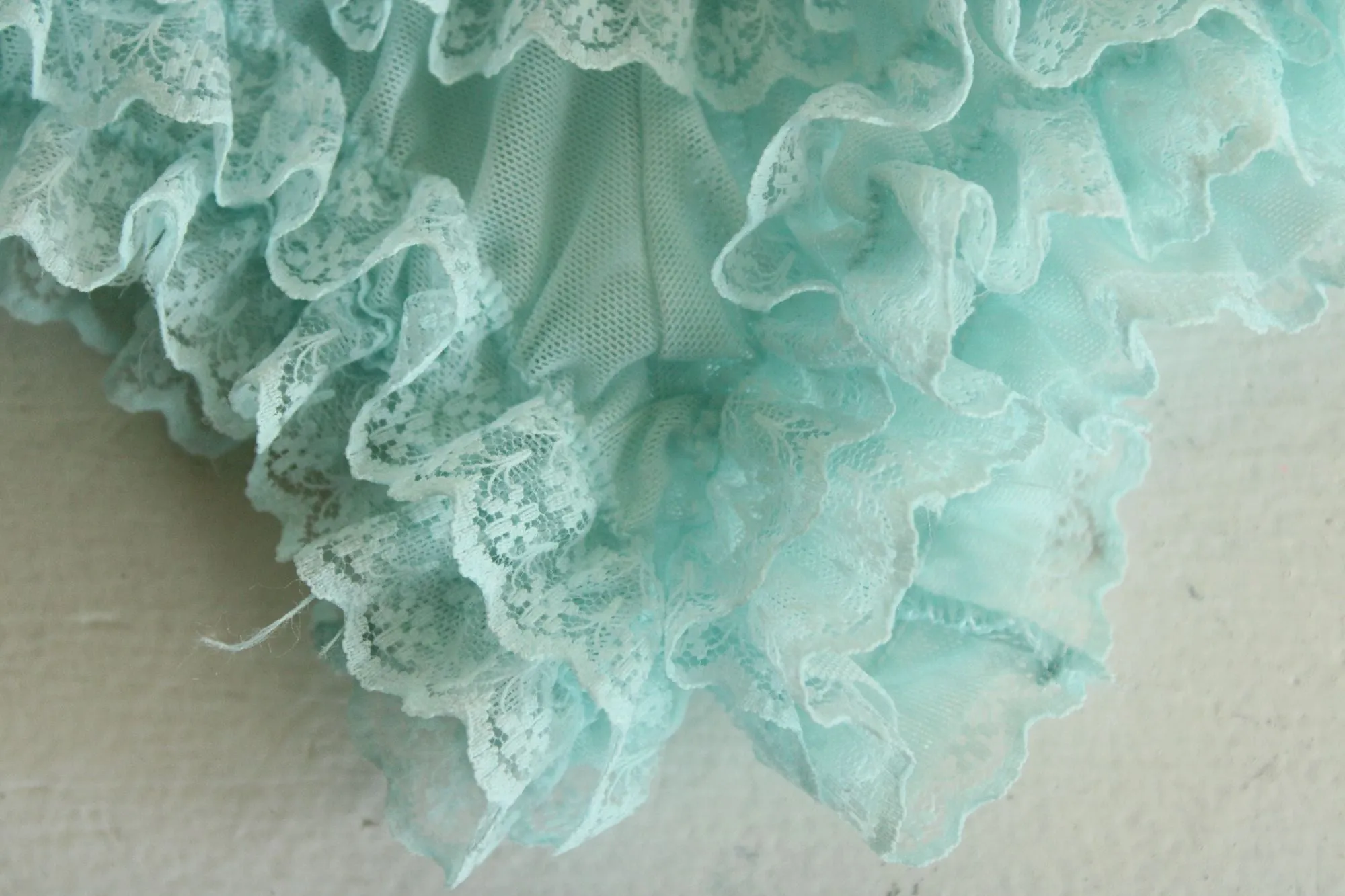 Leg Avenue Frilly Bloomer Boyshorts, One Size, Light Blue