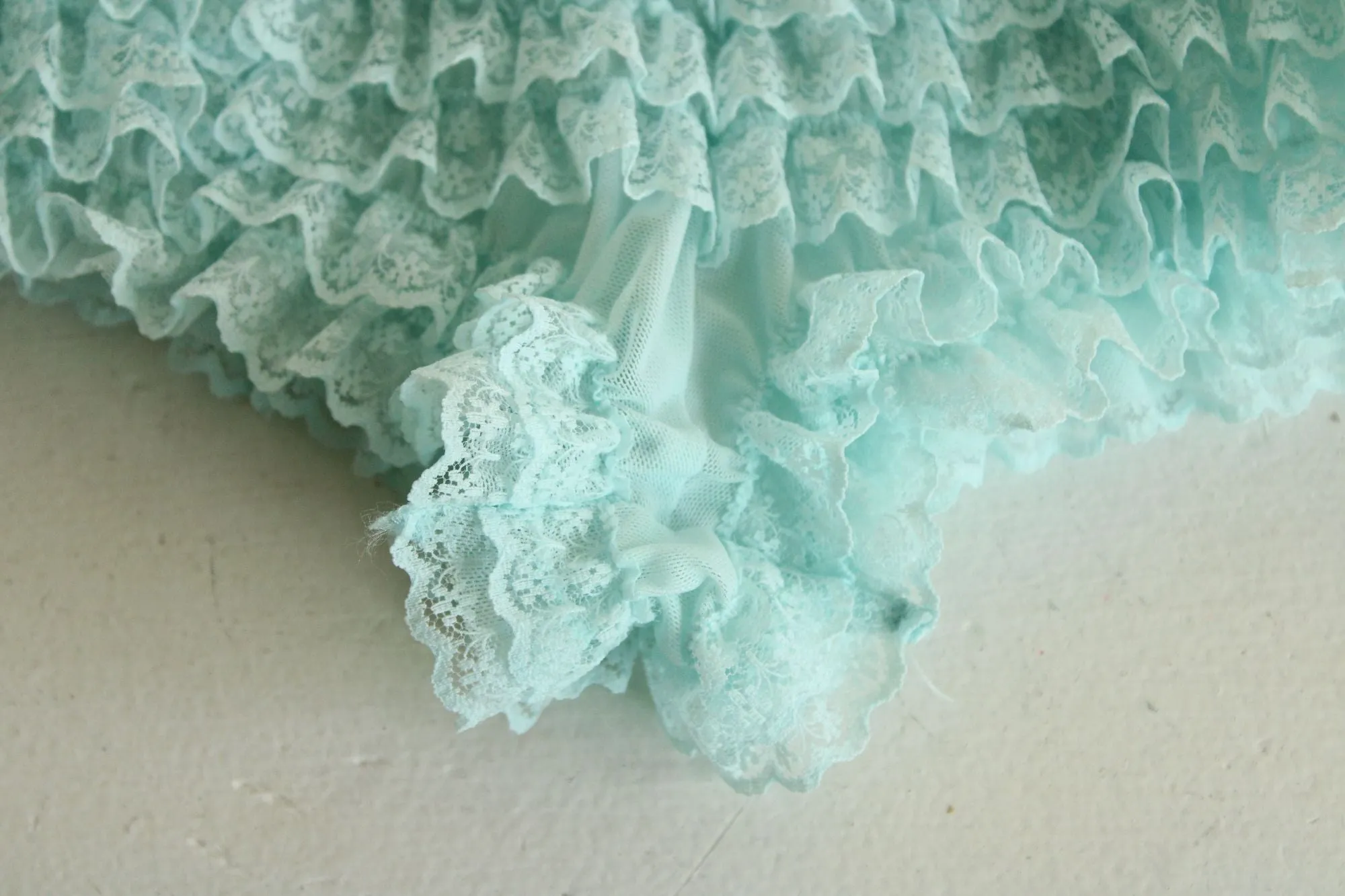 Leg Avenue Frilly Bloomer Boyshorts, One Size, Light Blue