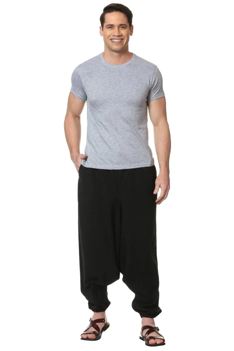 Men's Harem Pant Pack of 2 | Grey & Black | Fits Waist Size 28" to 36"