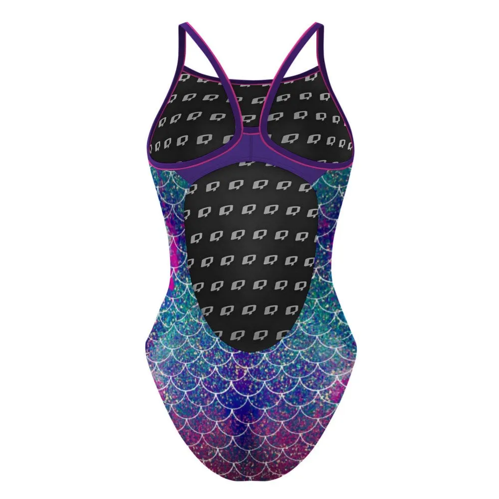 Mermaid Scales Skinny Strap Swimsuit