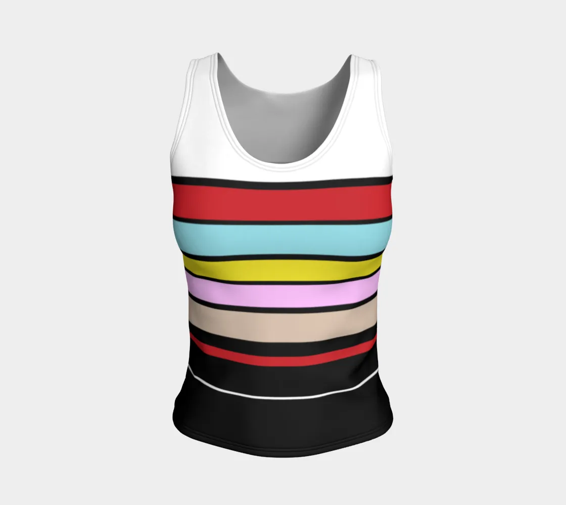 Multicolored Fitted Top