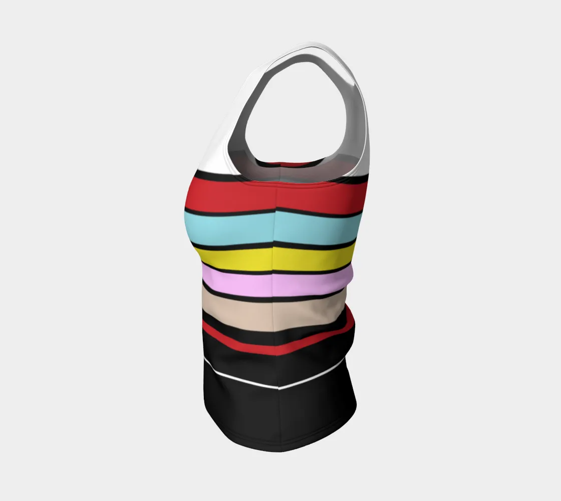 Multicolored Fitted Top