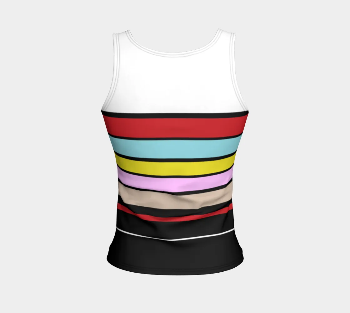Multicolored Fitted Top