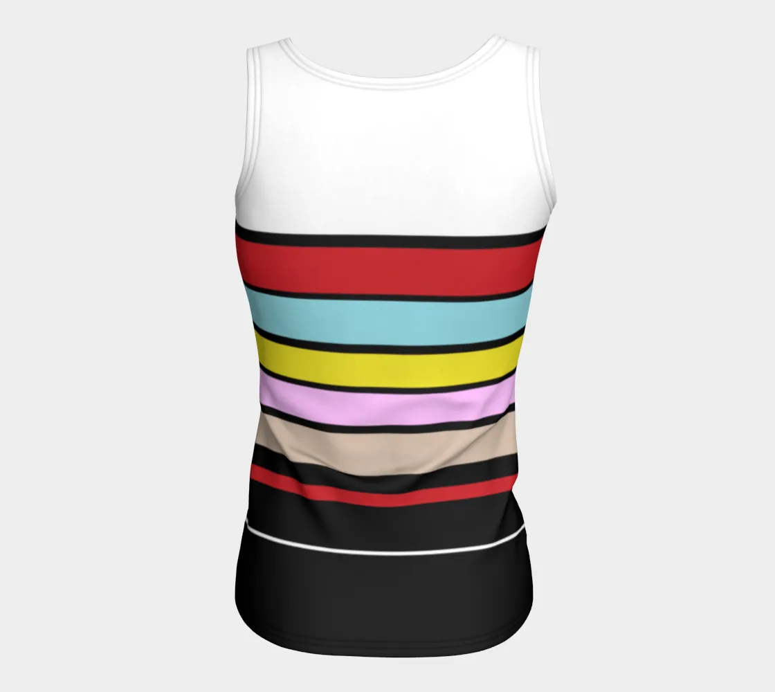 Multicolored Fitted Top