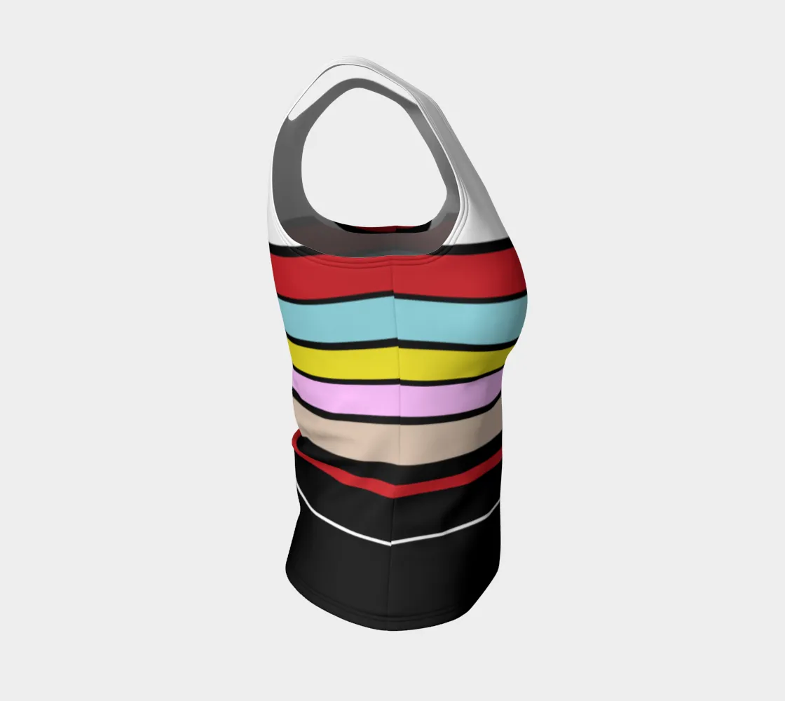 Multicolored Fitted Top