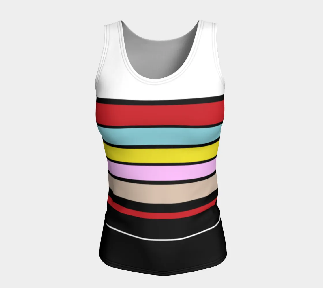 Multicolored Fitted Top