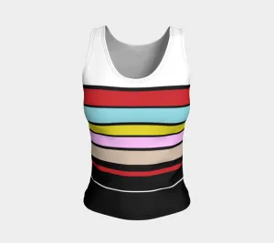 Multicolored Fitted Top