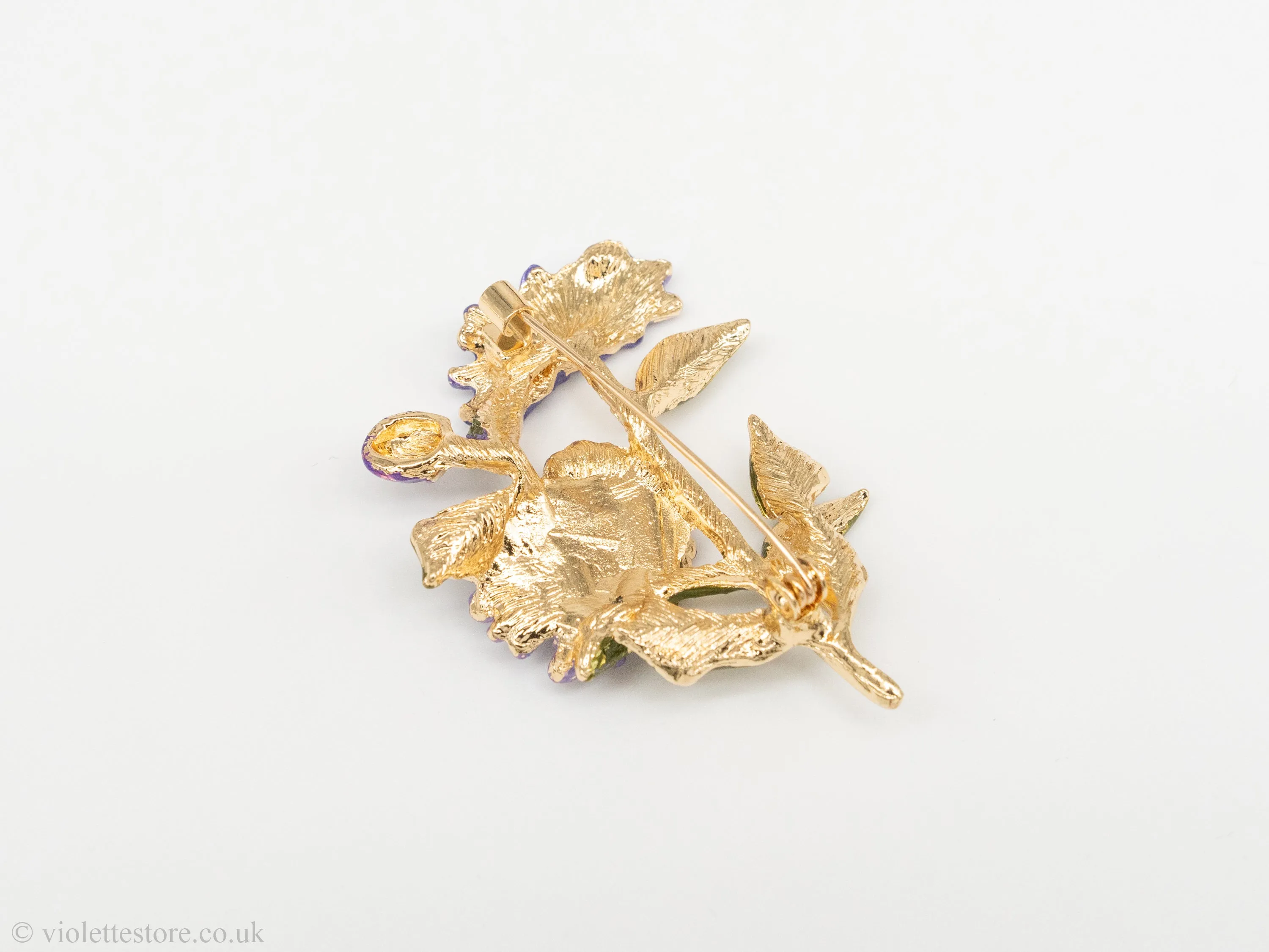 Purple Flower Woman Brooch