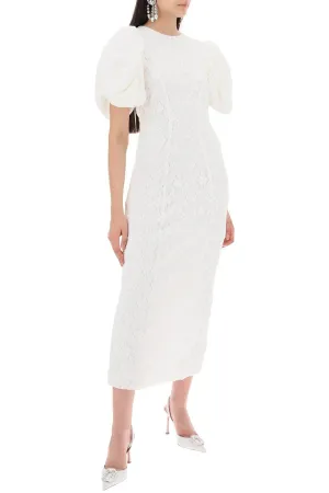 Rotate Midi Lace Dress In White