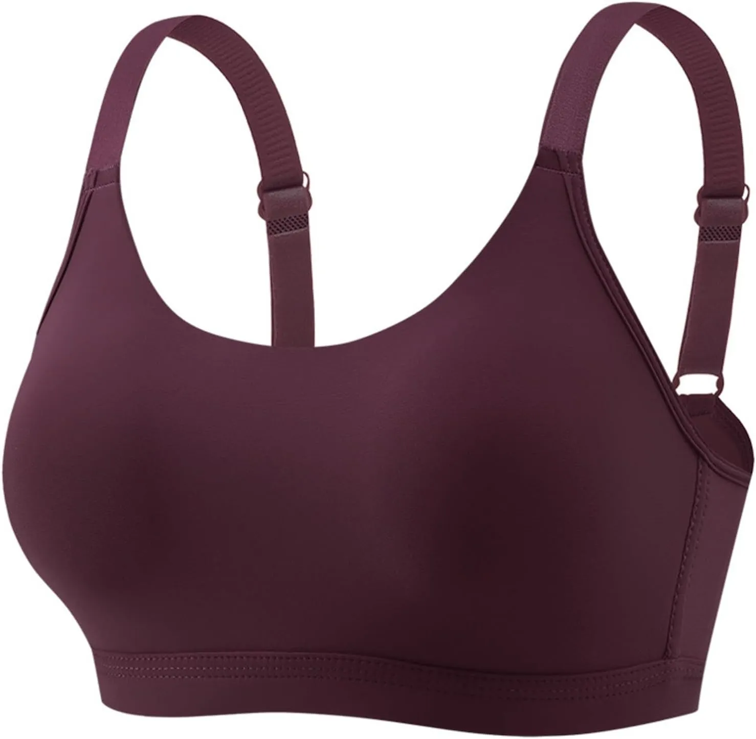 Seamless Bras for Women,Adjustable Wireless Support Bra No Underwire Seamless Bralette Wirefree Push-Up Padded Bras