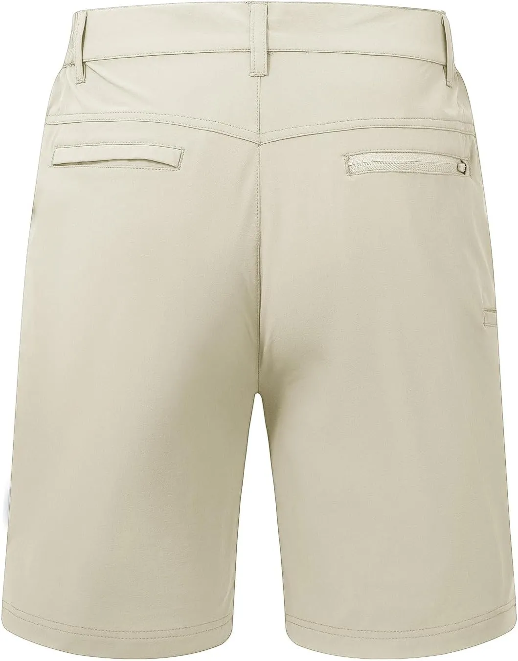 TBMPOY Men's Shorts Golf 9" Casual Elastic Waist Quick Dry Flat Front Travel Shorts with 5 Pockets
