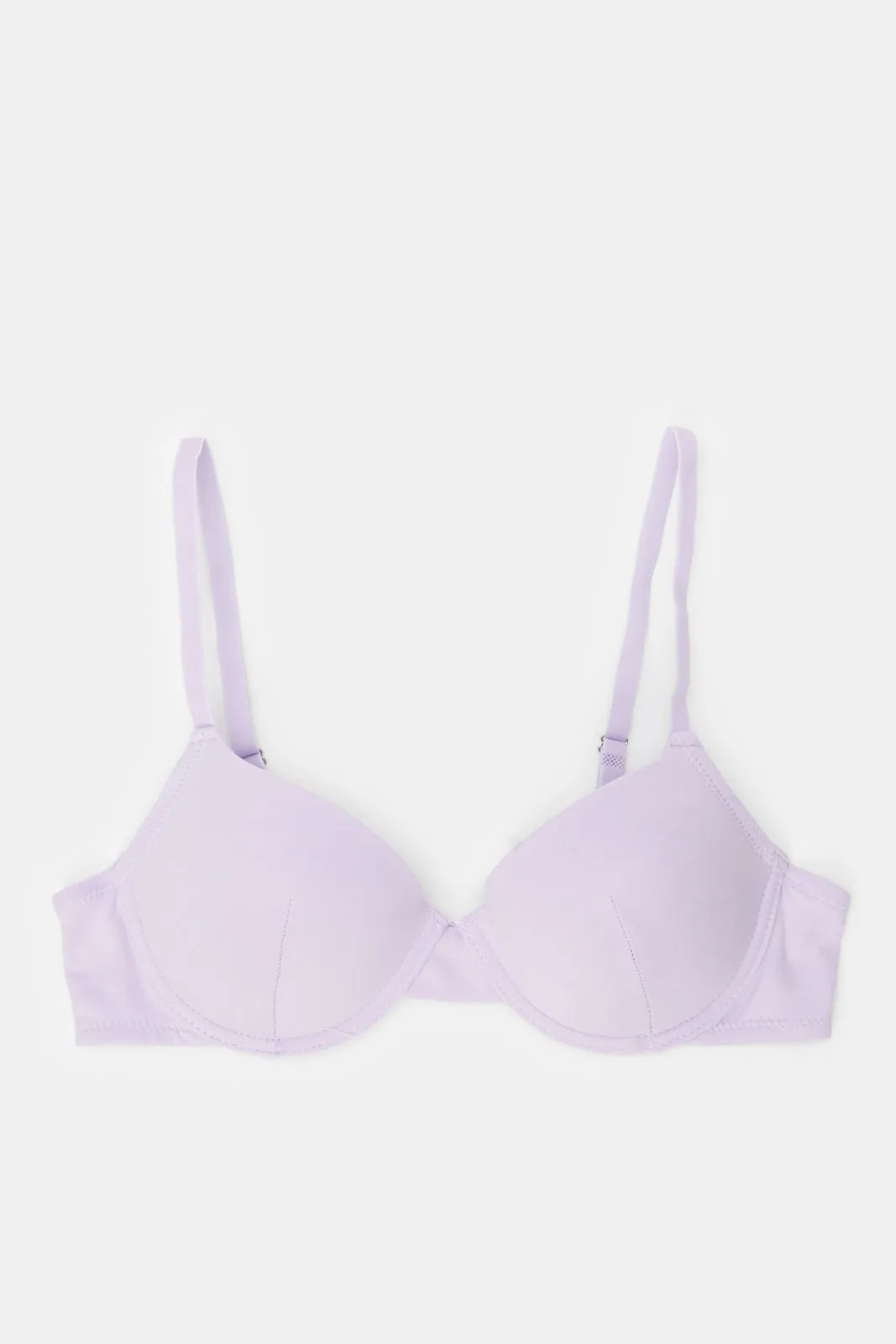 Women Ivory And Lilac T-Shirt Bra Set (Pack of 3)